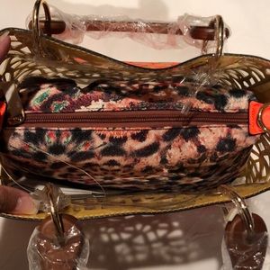Bags - Orange/Clear bag - purse (with extra bag inside) Bags - Orange/Clear bag - purse (with extra bag inside)